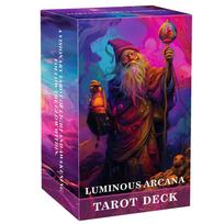 78 kortų šviečiantis Arkana Tarot kaladė 12x7cm išminčiai, kūrybiškumui ir pabudimui, skaitytojų kortų žaidimas įžvalgai blue