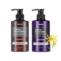 Scent Honey Macadamia Shampoo Treatment fragrance Korean hair care KundalYlang-Ylang & + (500ml each) Long-lasting black