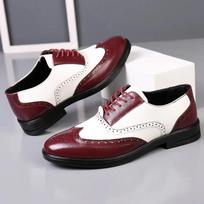 Oksfordai Vyriški Odiniai Batai Formalūs Batai Vyrams Brogai Oksfordai Vyriški Vestuvių Šventės Biuro Verslo Batai Vyras Zapatos De Hombre 38 black