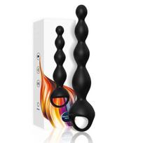 Analinis kaištis Armony Vibrator Finger Anal Plug, juodas