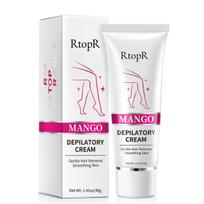 RtopR Mango Hair Removal Cream - Painless & Fast-Acting 40g 1pcs white