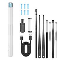 Ear Wax Removal Wireless Wifi Rechargeable Ear Cleaner 1000W Hd Camera Ear Cleaning Kit With Light Ear Endoscope For Ios Android white