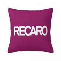 Recaro Houndstooth Logotipas Kvadratinė Pagalvės užvalkalas Pagalvės užvalkalas Pagalvės dėklas Mesti pagalvės užvalkalas Namams, Sofai, Svetainei 12x12Inch white