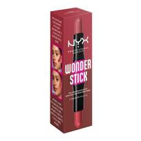 NYX PROFESSIONAL MAKEUP WONDER STICK dvipusis kreminių skaistalų pieštukas, 2 x 4 g