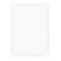 Multi-Purpose Craft Cutting Mat with Grid And Ruler Non-Slip PVC Pad for DIY Stamping Stenciling Lightweight Reusable Precise Measurement Mat for Home 1pc white