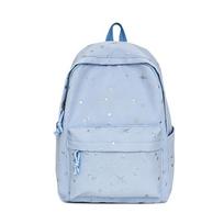 Star Printed Backpack Women's Large Capacity Campus Backpack Junior High School Student Schoolbag mėlyna
