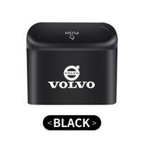 Nešiojama automobilinė šiukšliadėžė su presavimo mechanizmu, skirta Volvo Rdesign Polestar AWD V50 S60 XC60 S40 XC40 XC90 V60 S80 S90 V90 V70 T6 CY7 juoda
