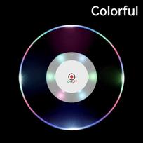 LED Luminous Coaster Bottle Sticker Tableware Mat, Colorful Flashing Light Ring for Bar Nightclub Party Stall Drink Decor 1PC įvairiaspalvis
