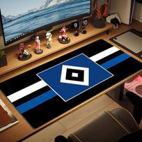 Hamburger SV Color Mouse Pad Large Gaming Table Cushion Non-slip Laptop Tablet Big Mousepad XXL Mat Mini PC Playmat With Lock edge 30cmx60cm(11.8x23.6inch) white