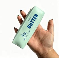 Butter Stick Squishy Stress Ball Fidget Toy Crunchy Squeeze Toy Round Blocks Filled ASMR Anti Stress Release Hand Relax Gift Toy white
