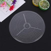 4Pcs Heat Resistant Fuse Beads Pegboards DIY Hama Beads Pegboards  Educational Toys 4Pcs Round gray
