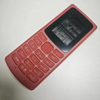 Full Housing for Nokia 105 4G 2020 Full Complete Mobile Phone Housing Cover Case + English Keypad mėlyna