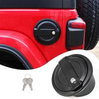 For 2018-2023 Jeep Wrangler JL Locking Gas Tank Cap Fuel Filler Door Cover Trim red