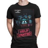 Five Nights At Freddys Help Wanted Žaidimų Siaubo Vyriški Moteriški Marškinėliai Unisex XL black