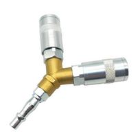 Quick Release Coupler Three-Way Joint Assembly Sleeve Air Compressor Joint 1