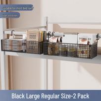Dormitory Bedside Hanging Storage Basket for Snacks and Essentials Regular white
