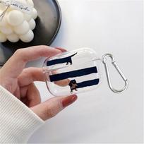 Clear Earphone Cases Cover Case For Airpods Pro 1 2 3 Pro3 4 Pro2 Cartoon Dog Airpods 2 gray