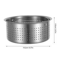 Rice Cooker Steamer Basket Stainless Steel Handle Multi-Function Food Steamer Insert Cooking Vegetables Rice Dumplings Seafood gray