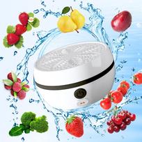 Small Household Sterilizer Food Cleaner Automatic Fruit Vegetable Washing Machine Portable Wireless Kitchen Fruit Washer 9x9x4.8 gray