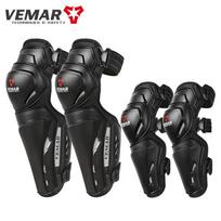VEMAR Motocross Knee Elbow Pads 4pcs Motorcycle Protective Gear Breathable Lightweight Off-Road Motorbike Cycling Protector Item M