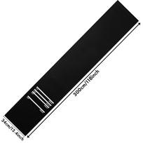 Multi-functional Dart Mat with Rubber Granules Anti-slip Dartboard 4 Throwing Distances Non-slip Dart Carpet Runner 300x34cm white