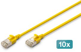 Digitus Kabel krosowy CAT 6A F/FTP Slim 2m żółty 10 sztuk (DK-1632-A-020S-Y-10) | DK-1632-A-020S-Y-10 | 4016032504573