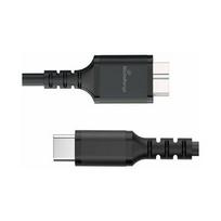 MediaRange Kabel do ładowania Micro-B na USB-C USB 3.0 0,5m Black | MRCS257 | 4260664879336