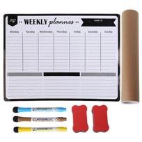 Board Memo Pad Soft Fridge Sticker Planner Whiteboard Weekly & Monthly Planner Magnetic Whiteboard 30x40cm