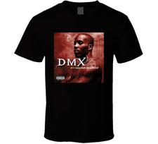 DMX It's Dark And Hell Is Hot 90's Hip Hop Album Cool Retro T Shirt L brown