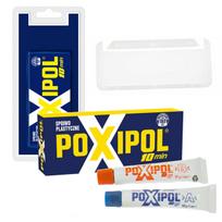 POXIPOL Metallic Adhesive Gray Plastic Binding 10 Min Blister 21 g / 14 ml