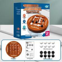 Orbital Logic Chess: Interactive Two-Player Educational Board Game for Kids blue