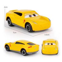 Cartoon Metal Diecast Alloy Cars 3 Lightning McQueen Mater Finn Sheriff Jackson Storm Ramirez Model Vehicle Playthings Ideal For Kids yellow