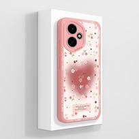 For Honor 400 Lite Case For Honor 400 Pro 5G Painted Flower Back Cover Full Protection Soft Funda Liquid Silicone Phone Housing HONOR 400 Pro white