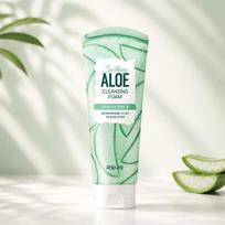 Welcos Fruitland Fresh Aloe Soothing Cleansing Foam 130g Hydrating Facial Cleanser Korean Skincare white