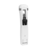 Portable Binder Clip Stapler No Hole Punching Metal Clip Stapler Reusable Office Document Binder Dispenser for Office And Home Use white