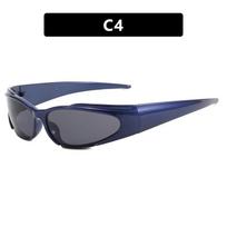 Y2K Cyberpunk Sunglasses: Instagram-Inspired, Hip-Hop Street Style with Sun Protection As Shown gray
