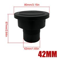 42/60/75/90mm Air Diesel Parking Heater Air Vent Ducting Pipe Outlet Rotatable Exhaust Joiner Connector For Car Truck VAN Camper 42mm black
