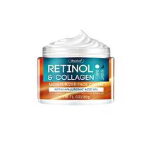Retinol Cream for Face with Hyaluronic Acid, Day-Night Anti-Aging Moisturizer for Women Men, Hydrating Collagen Cream for Face Reduces Wrinkles, Dryne 1PCS