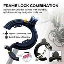 Bike Lock Combination U Lock Anti Theft Crab Claw For Bicycles With Rear Post Diameter 13-16mm juoda