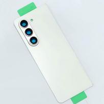 For Samsung Galaxy Z Fold 5 F946 Glass Battery Back Cover Repair Replace  Phone Rear Case + Camera Lens balta