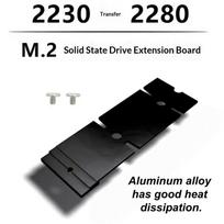 1 Set M.2 SSD 2230/2242 to 2280 Extension Adapter Bracket NGFF NVMe Compatible for Gaming Laptop SSD Upgrade Parts 2230 to 2280 black