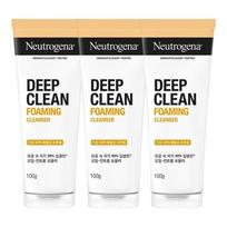 Neutrogena Deep Clean Foaming Cleanser, 100g, 3 pcs beige