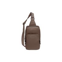 COACH Gotham Leather And Calfskin Sling Bag, Fanny Pack, Shoulder Bag, Crossbody Bag Small Men's Brown C5331-CBD Basic Set (Bag+Dust Bag)