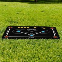 Ledo ritulio kilimėlis su žymėjimais patalpoms/lauko riedulio valdymo treniruotėms 60-90cm Hockey Mat B green