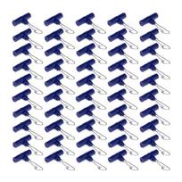 50 PCS Fishing Line Sinker Zip Slider High-strength Sinker Slide with Nice Snaps Big raudona