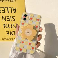 Daisy Flowers Holder Phone Case For Redmi Note 12 13 Pro Plus 4G 5G A3 10 10S 11 11S 12S 9 9T Pro Plus Max 14C 13C Smile Cover Redmi Note 12 Pro 5G white