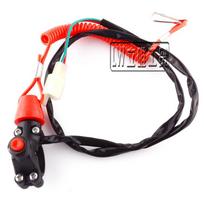 Spring Flameout Switch for ATV Beach Buggy - 49cc Mini Sport Bike Kill Switch black