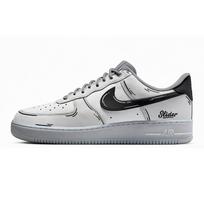 Nike Air Force 1 Archive Time Cushioning Breathable Low top Skateboard Shoes Men's Gray CJ9179-002(Team1856-) 41 white