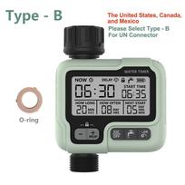 HCT-322 Automatic Water Timer Garden Digital Irrigation Machine Outdoor Intelligent Sprinkler Garden Watering System gray