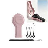 For DJI Osmo Pocket 4P Sunnylife Bulb-Shaped Gimbal Camera Protective Cover Storage Box with Lanyard OP4-K246 Upgraded tamsiai pilka spalva